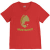 mustachio V-Neck Tee