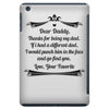 Dear Daddy, Thanks for Being my Dad Baby Boy Letter to Father iPad Mini