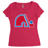 quebec nordiques Women's Triblend Scoop T-shirt