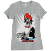sad tee Ladies Fitted T-Shirt