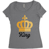 king Women's Triblend Scoop T-shirt