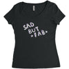 sad but Women's Triblend Scoop T-shirt