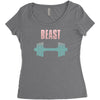 beast Women's Triblend Scoop T-shirt