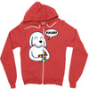 smart dog Zipper Hoodie