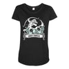 sagittarius rose zodiac Maternity Scoop Neck T-shirt