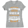 Super Cool Father In Law Of A Freaking Awesome Daughter In Law Ladies Fitted T-Shirt