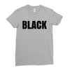 black Ladies Fitted T-Shirt