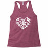 cat love paw Racerback Tank