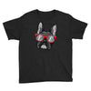 frenchie hipster Youth Tee