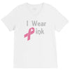 junior's breast cancer awareness i wear pink V-Neck Tee