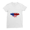 america flag Ladies Fitted T-Shirt