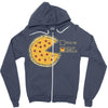 pizza pie chart Zipper Hoodie