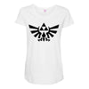 zelda logo black logo Maternity Scoop Neck T-shirt