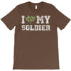i love my soldier regular camouflage T-Shirt