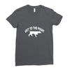 get to the point Ladies Fitted T-Shirt
