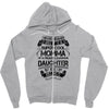 Super Cool Momma Of A Freaking Awesome Daughter Zipper Hoodie