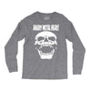 angry metal head Long Sleeve Shirts