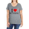 i love running Ladies Curvy T-Shirt