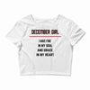 December Girl Crop Top