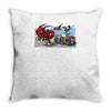 red ant Throw Pillow