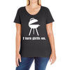 i turn grills on Ladies Curvy T-Shirt