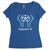 argentina 78 world cup 1978 retro football Women's Triblend Scoop T-shirt