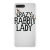 crazy rabbit lady iPhone 7 Plus Case