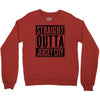 straight outta jersey city Crewneck Sweatshirt
