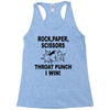 throat punch i win Racerback Tank