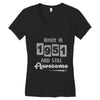 made in 1951 and still awesome Women's V-Neck T-Shirt