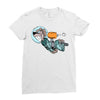astronaut dog Ladies Fitted T-Shirt