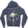saturn go round Zipper Hoodie
