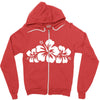 hawaiian flower Zipper Hoodie