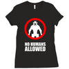 no humans allowed district 9 Ladies Fitted T-Shirt