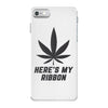 Support Melanoma Cancer Awareness With A Black Cannabis Leaf iPhone 7 Case