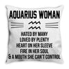 Aquarius Woman Throw Pillow