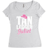 tan legged juliet Women's Triblend Scoop T-shirt