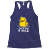 i don't give a duck Racerback Tank