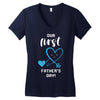 Our First Father's Day! Baby Boy Women's V-Neck T-Shirt