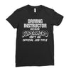 driving instructor superhero Ladies Fitted T-Shirt