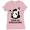 viva la evolucion Ladies Fitted T-Shirt
