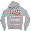 ugly christmas grandpa Zipper Hoodie