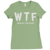 wtf where's the food Ladies Fitted T-Shirt