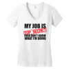 top secret Women's V-Neck T-Shirt