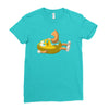 peanut inside Ladies Fitted T-Shirt