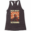 rock beat scissors Racerback Tank