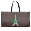 paris script eiffel tower french france Weekender Totes