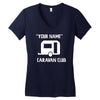 caravan club funny gift Women's V-Neck T-Shirt