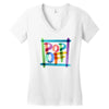 pop off brush Women's V-Neck T-Shirt