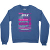 quens are born in july Crewneck Sweatshirt
